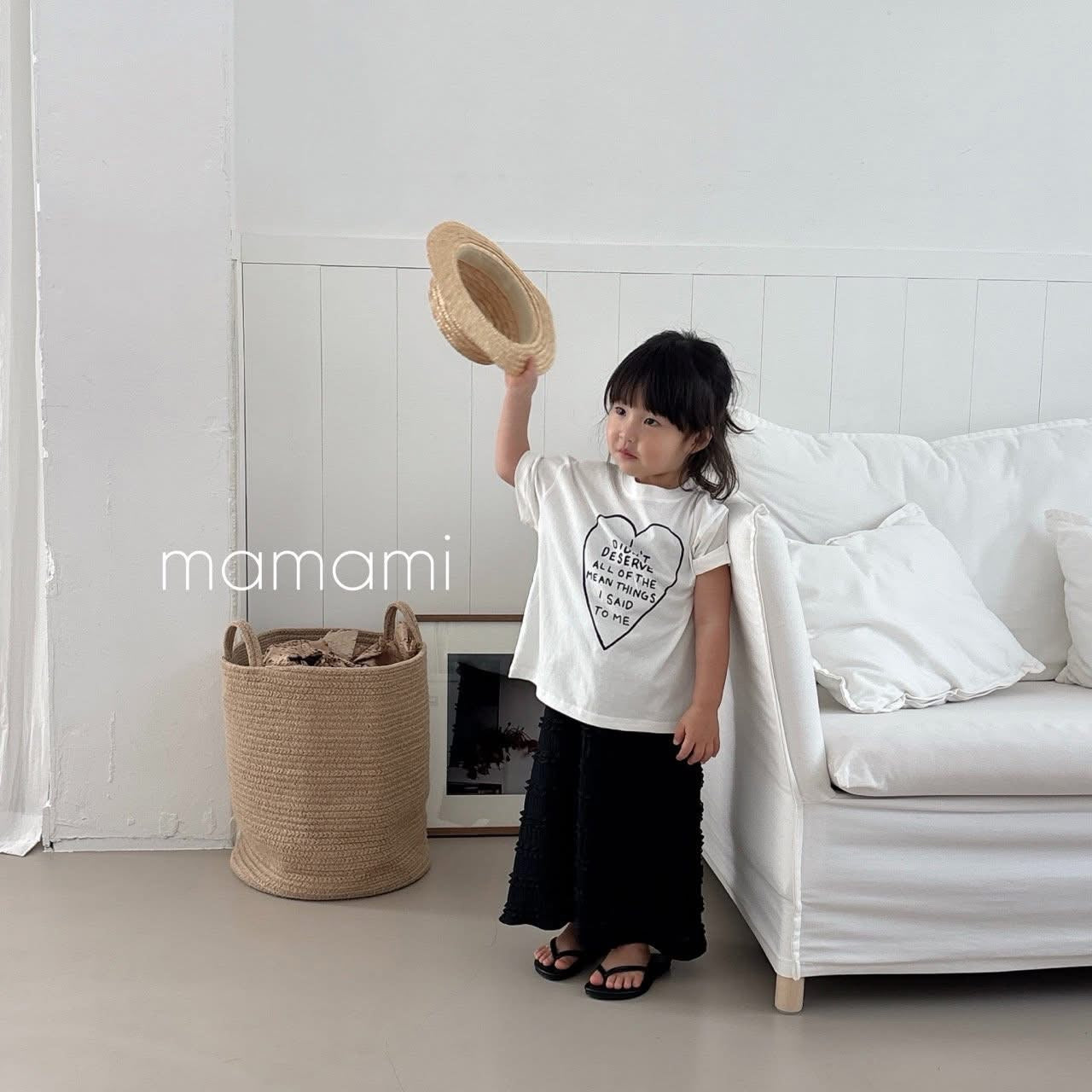 Mamami 皺皺摺邊吊帶裙 (80-155cm)