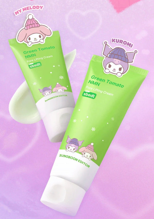 SUNGBOON EDITOR x Sanrio 特別版綠蕃茄NMN緊緻毛孔舒緩面霜 🍅💚 |50ml+30ml 送髮夾