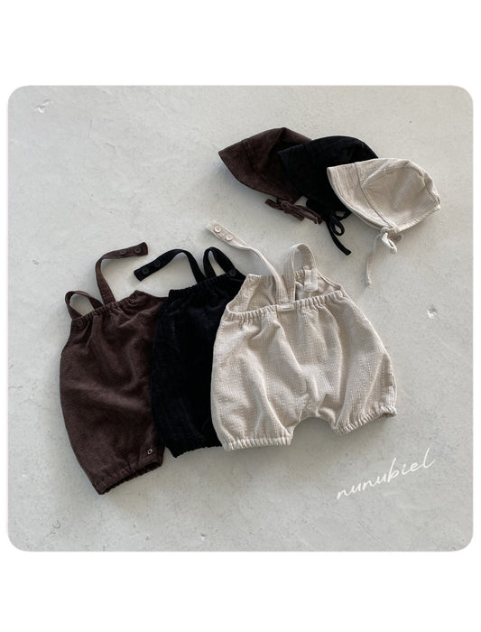 nunubiel clap romper & bonnet (3-18m)