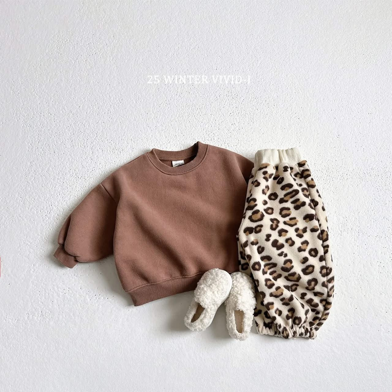 Vivid 抓絨圖案縮口褲 (75-135cm)