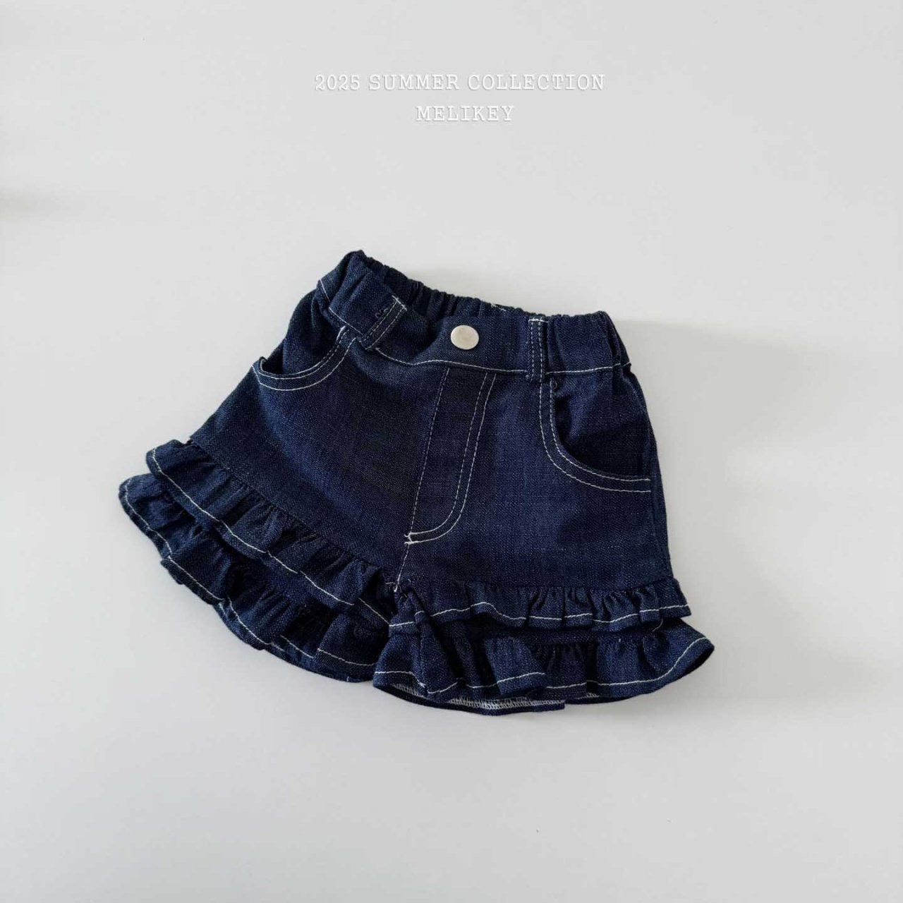 melikey linen frill shorts (80-140cm)