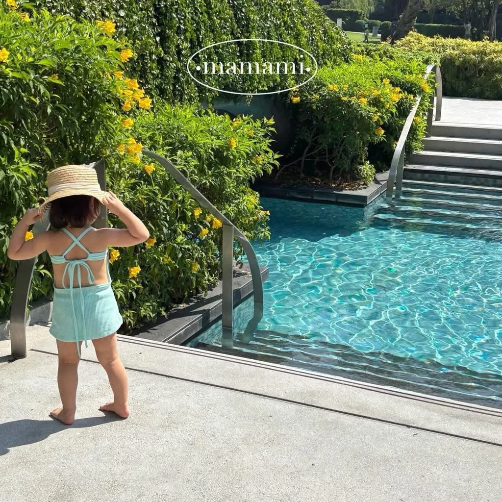 Mamami 親子款細肩露背連身泳裝 (kids ~ mom)