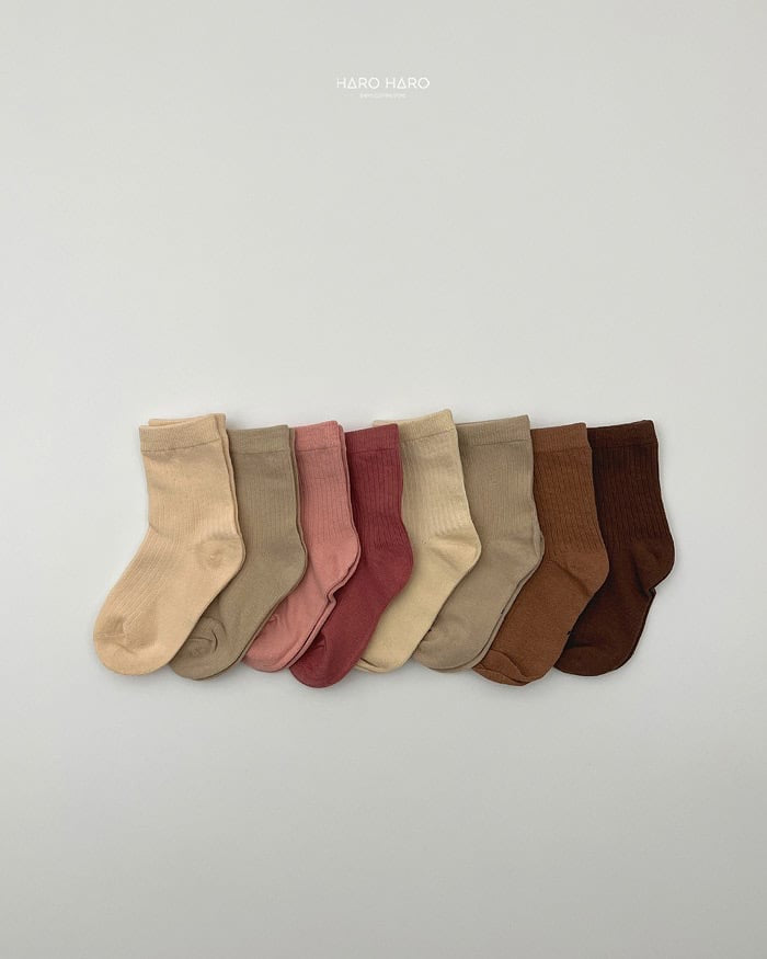 HAROHARO powder socks set (3-9y)