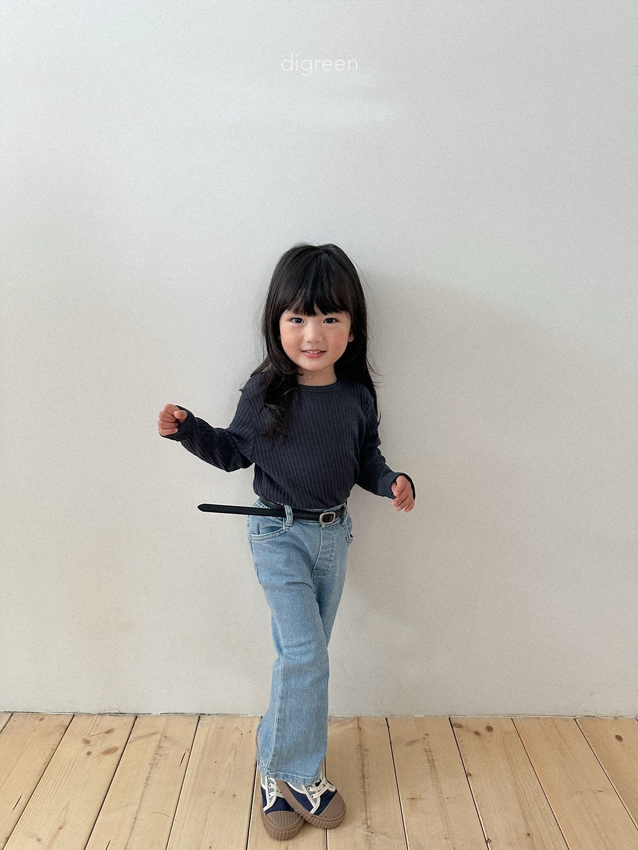 digreen bella rib tee (85-130cm)