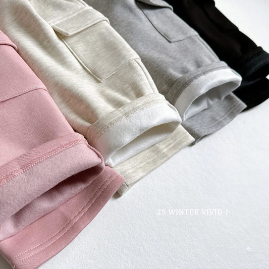 Vivid 側蓋口袋工裝褲 (75-135cm)