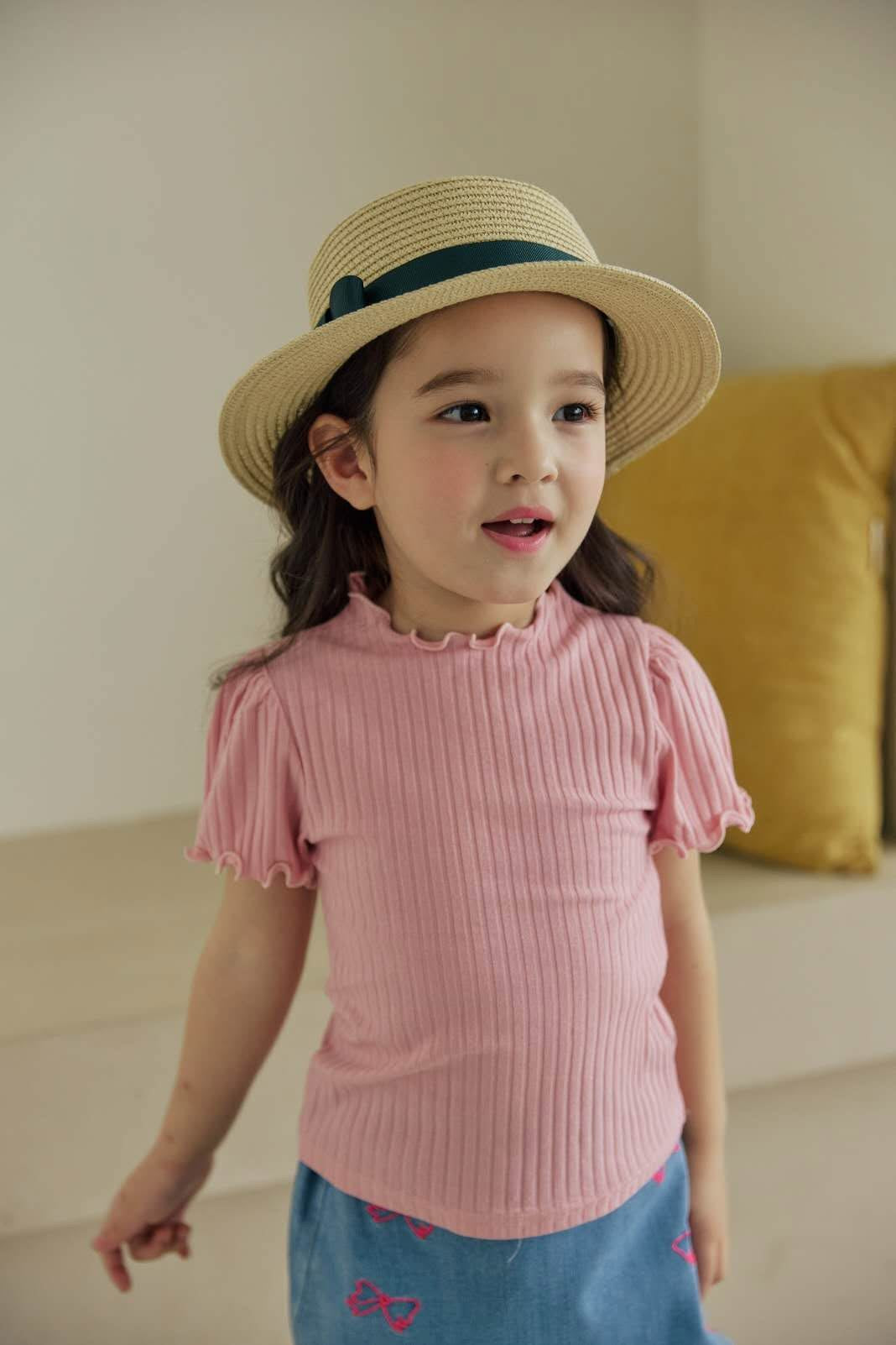 Orangemom 木耳坑條tee (95-140cm)