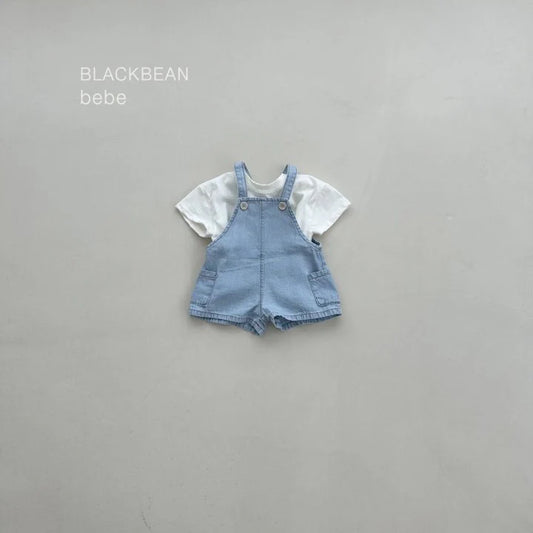 Blackbean Denim Overall Set (Bebe )