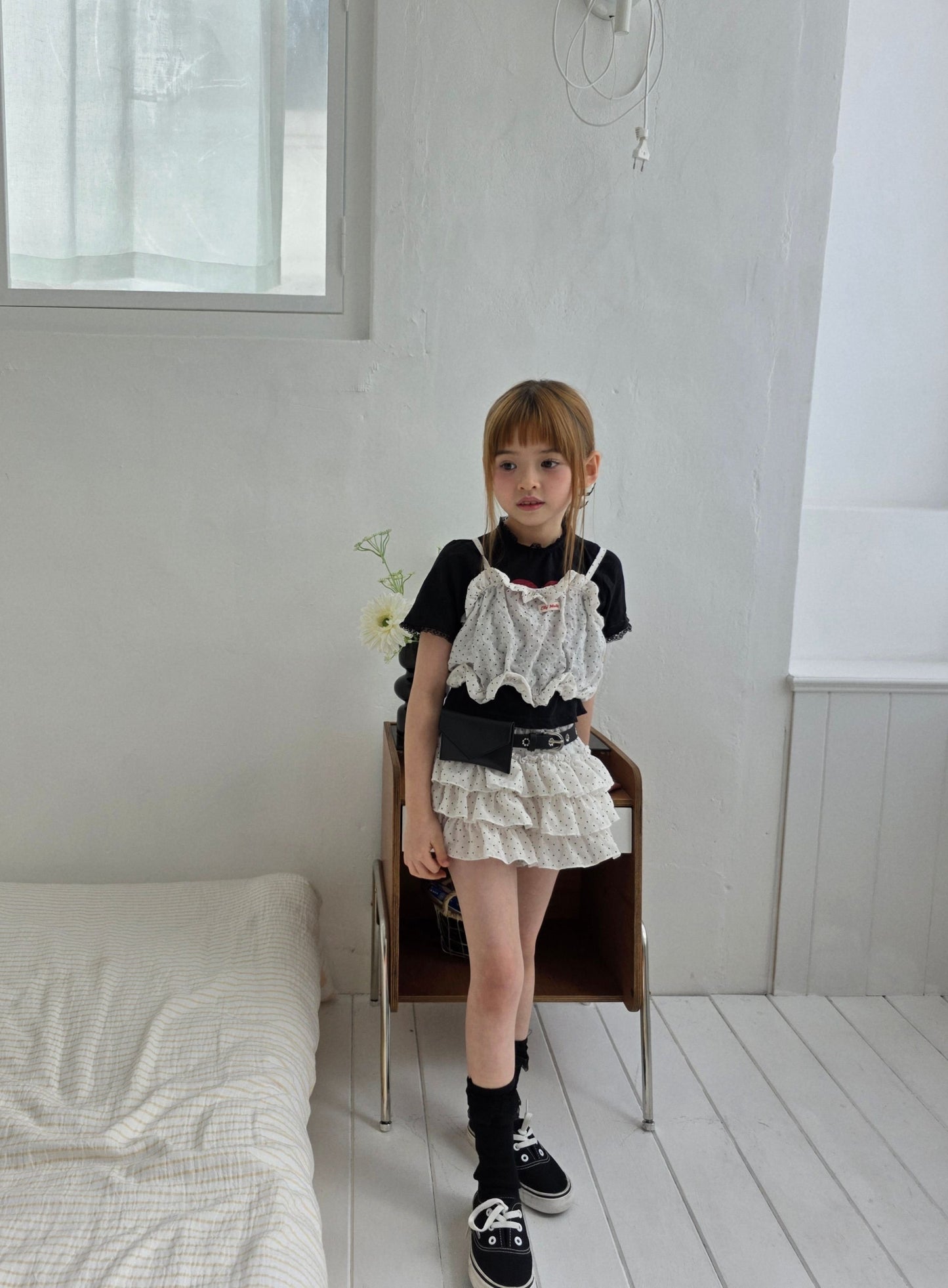 ELLYMOLLY bubble dot cancan pants (90-145cm)