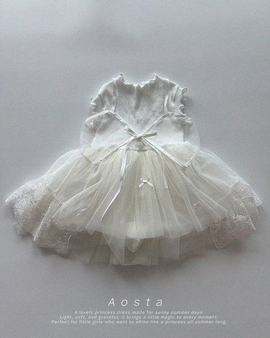 Aosta lace open dress