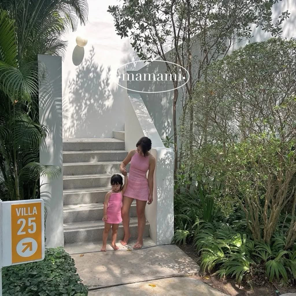 Mamami 親子款細肩露背連身泳裝 (kids ~ mom)