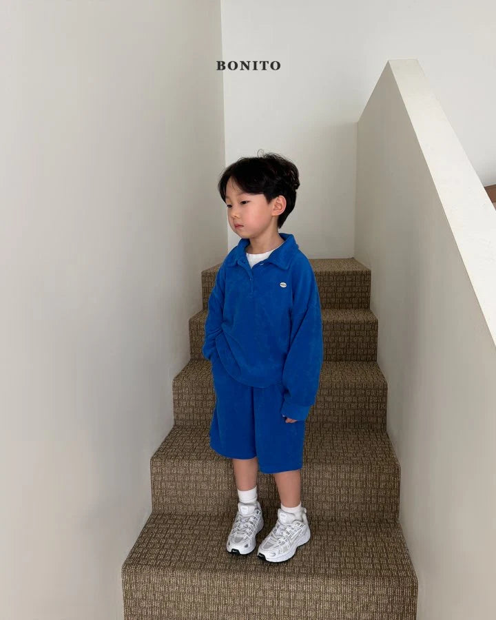 Bonito Terry collar tee set (~80-140cm)