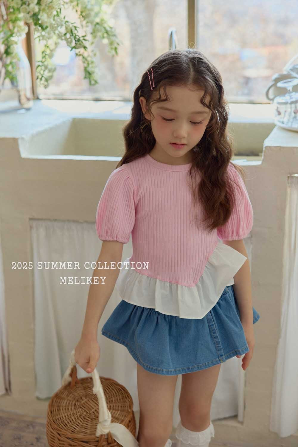 melikey diagonal frill puff t (80-140cm)