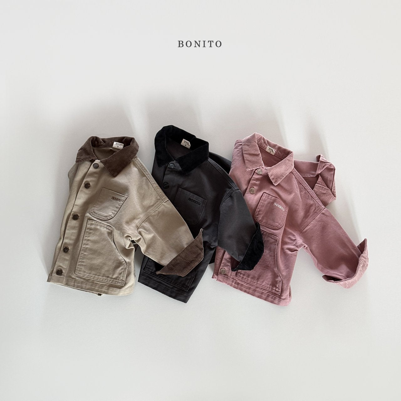 bonito corduroy collar jacket (~80-140cm)