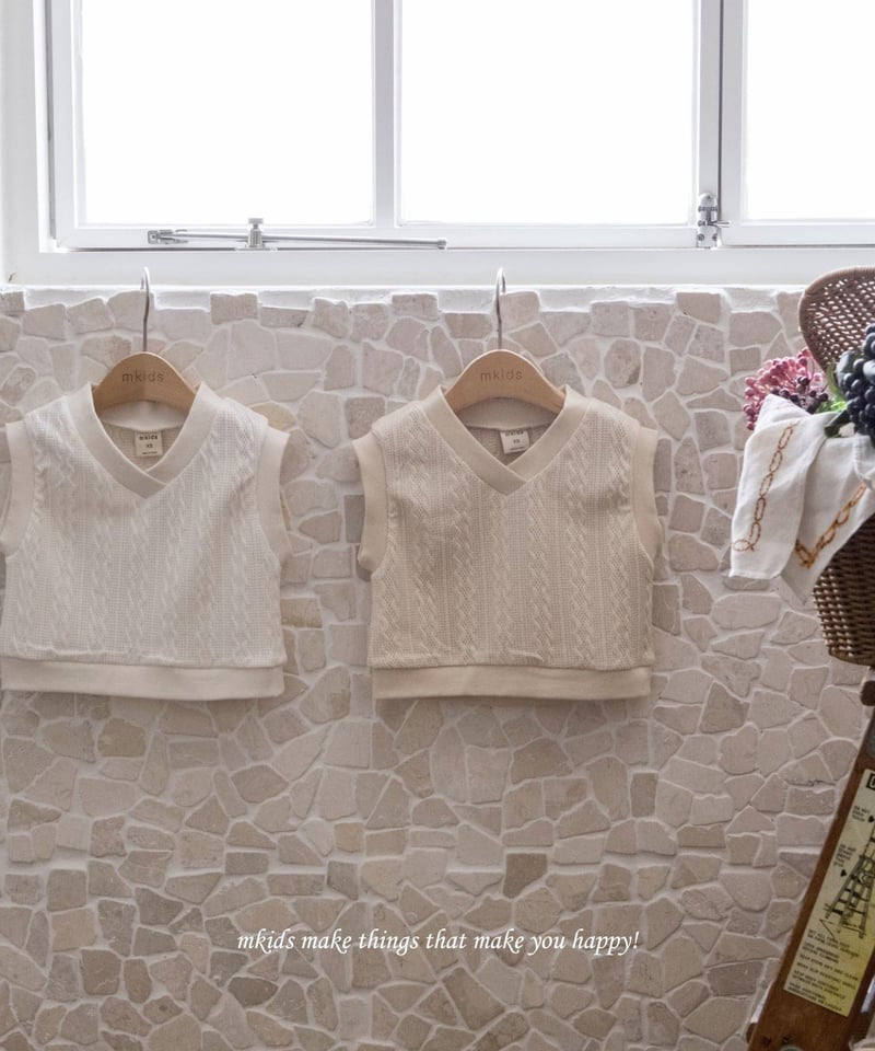mkids tommy knit vest (65-115cm)