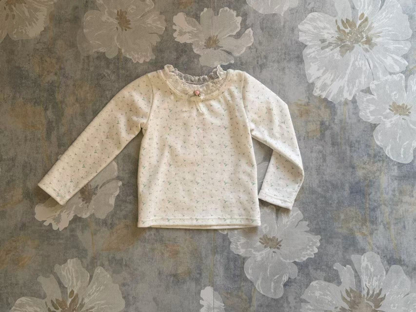 aiai small flower lace tee (95-140cm)