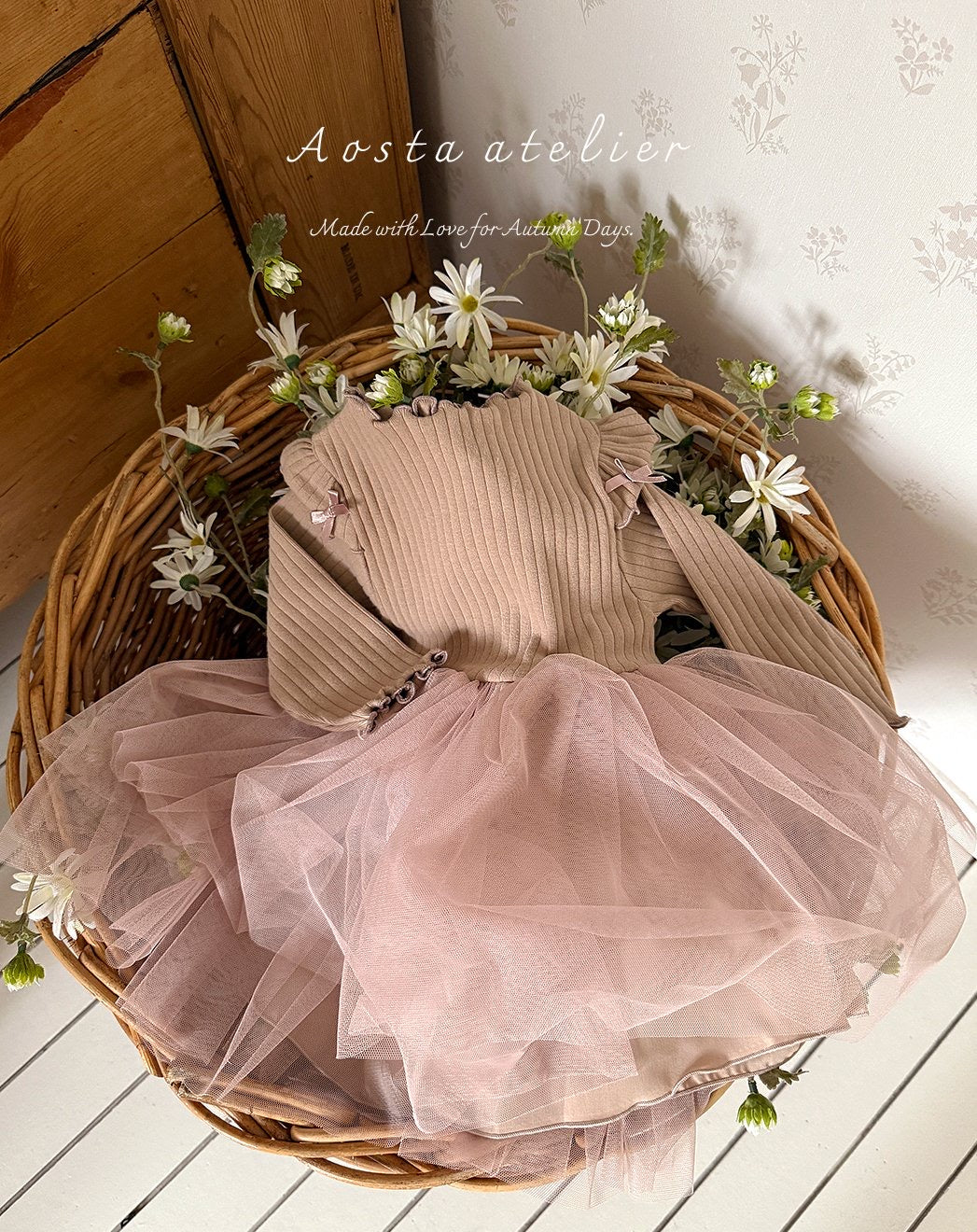 Aosta camellia dress (~70-115cm)