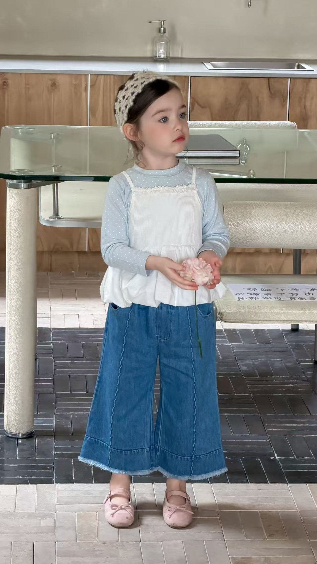 aiai lilac dot inner top set (95-140cm)