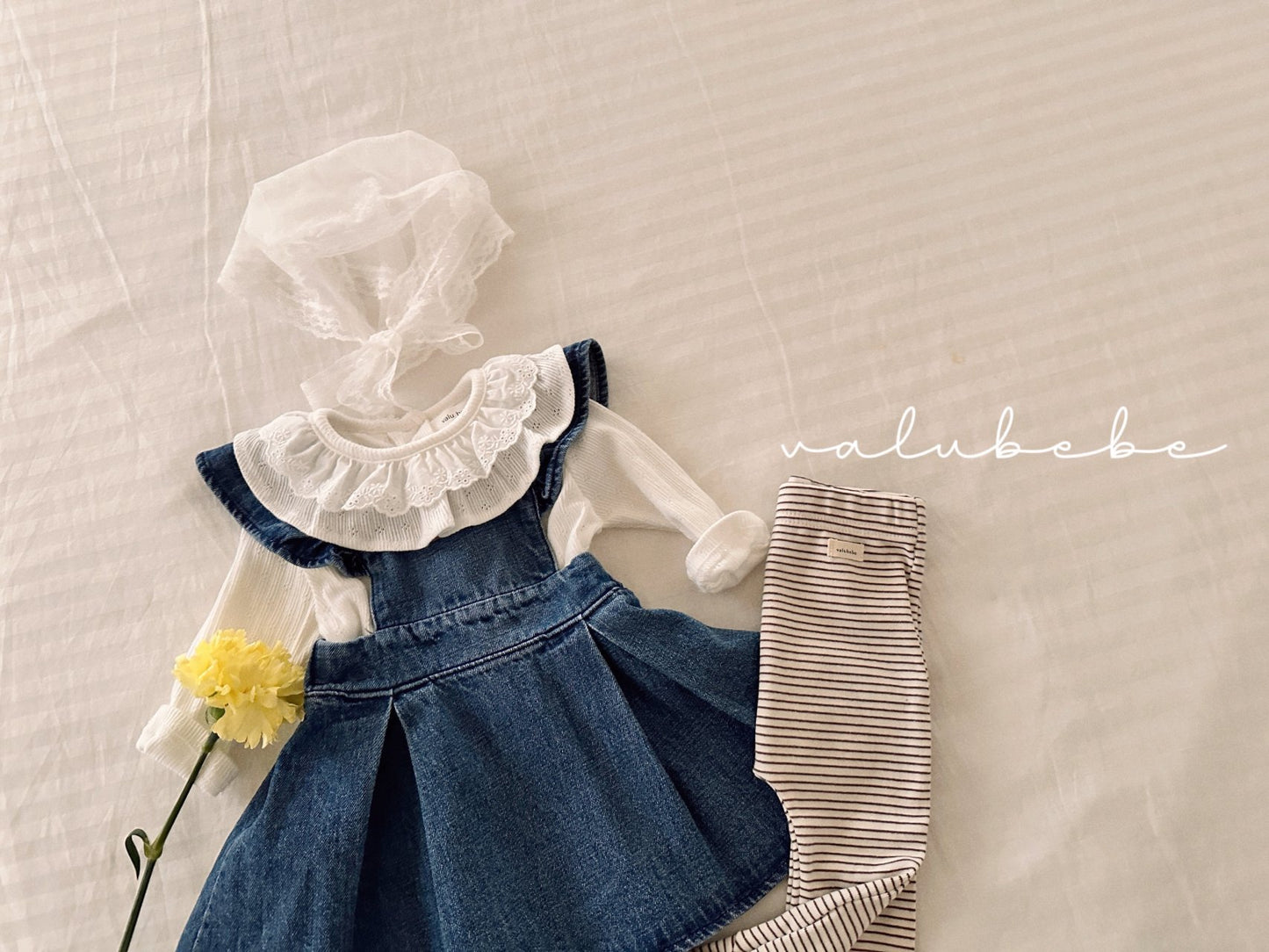 valubebe ive lace frill tee (6-24m)