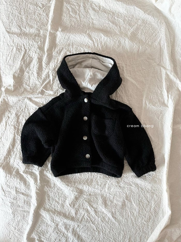 creambbang hood knit cardigan (~85-150cm)