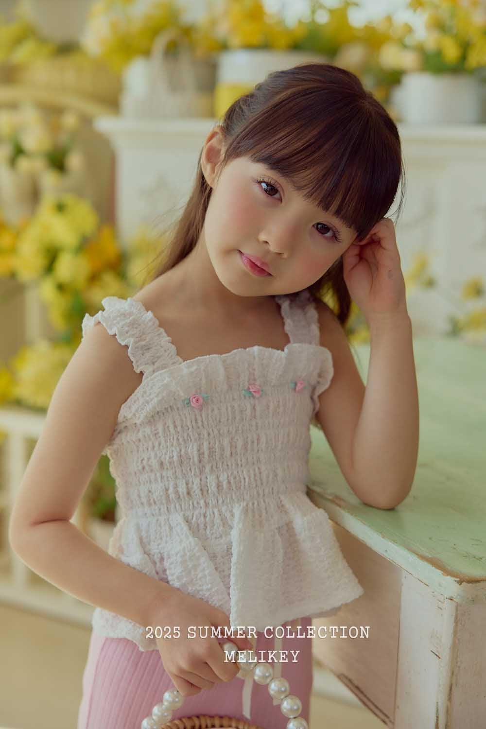 melikey sam rose sleeveless blouse (80-140cm)