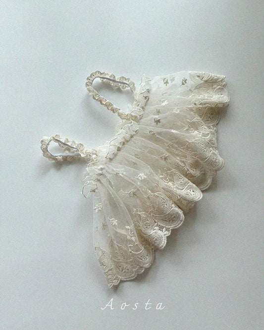 Aosta lace strap bustier