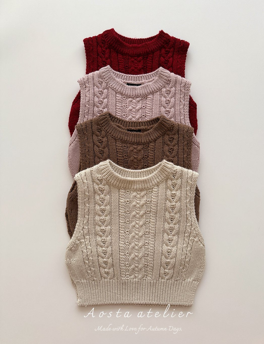 Aosta knit vest (~70-115cm)