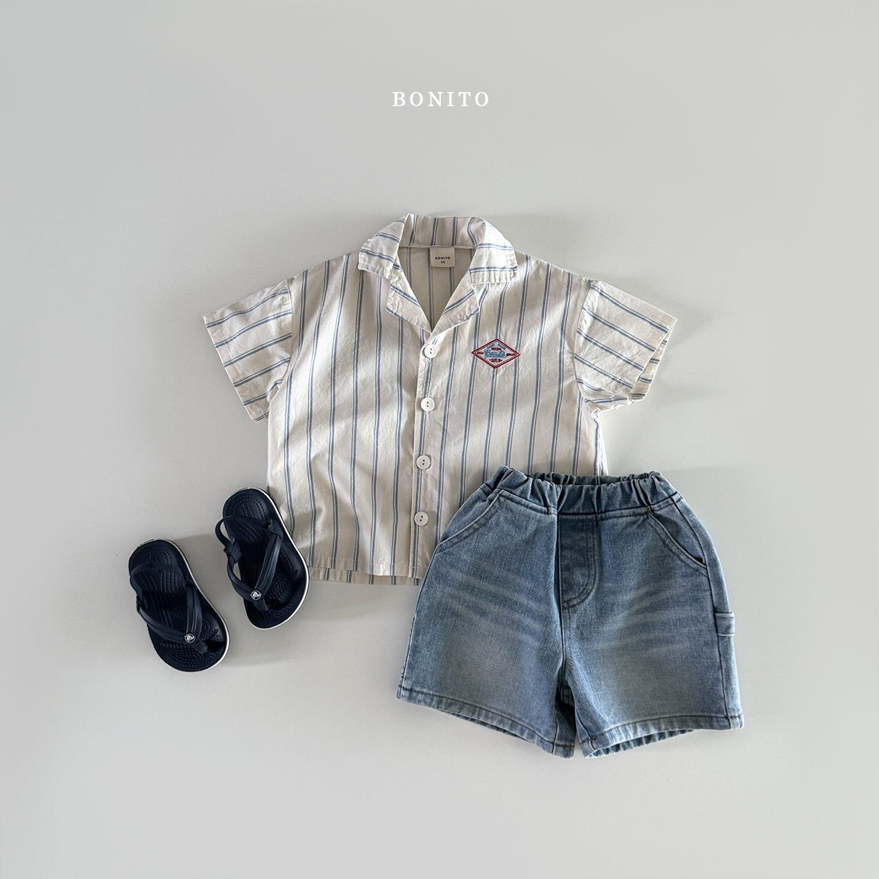bonito irregular vertical shirt (70-140cm)