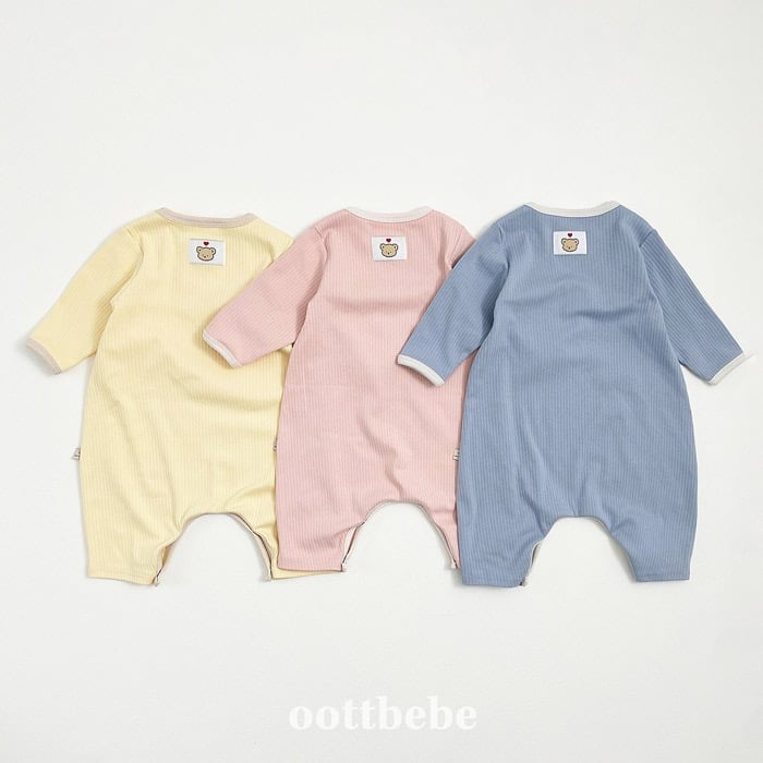 oottbebe butter cream full body suit bonnet set (3-12m)
