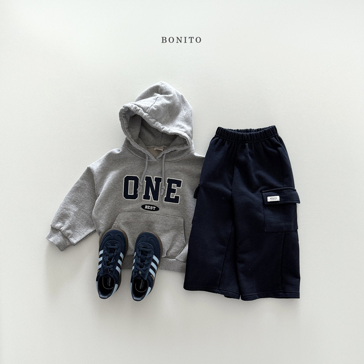 bonito soft terry cargo pants (~80-140cm)