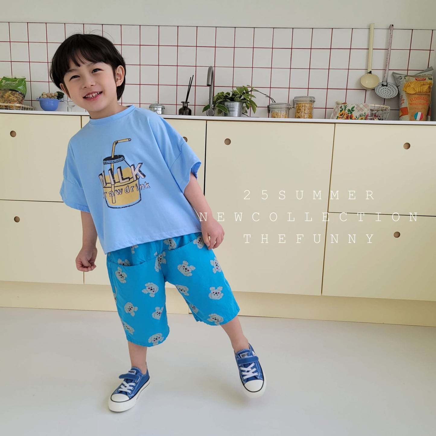 TheFunny 草莓牛奶tee (87-125cm)