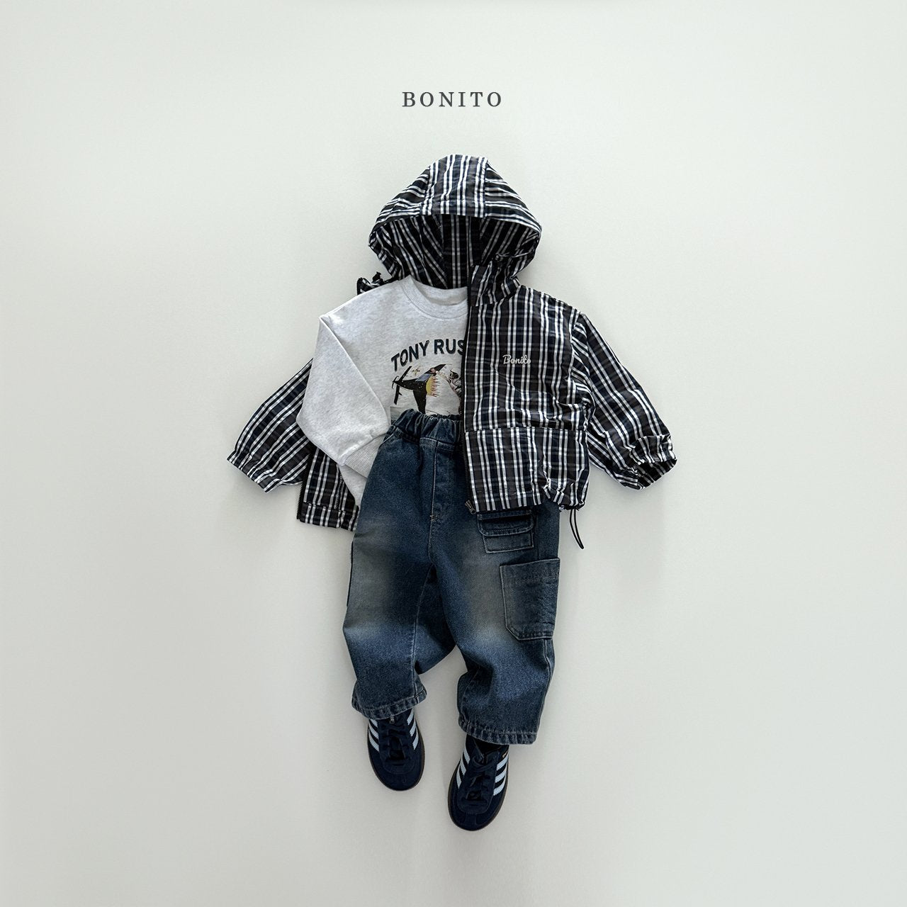 bonito windbreaker hood jumper (~80-140cm)