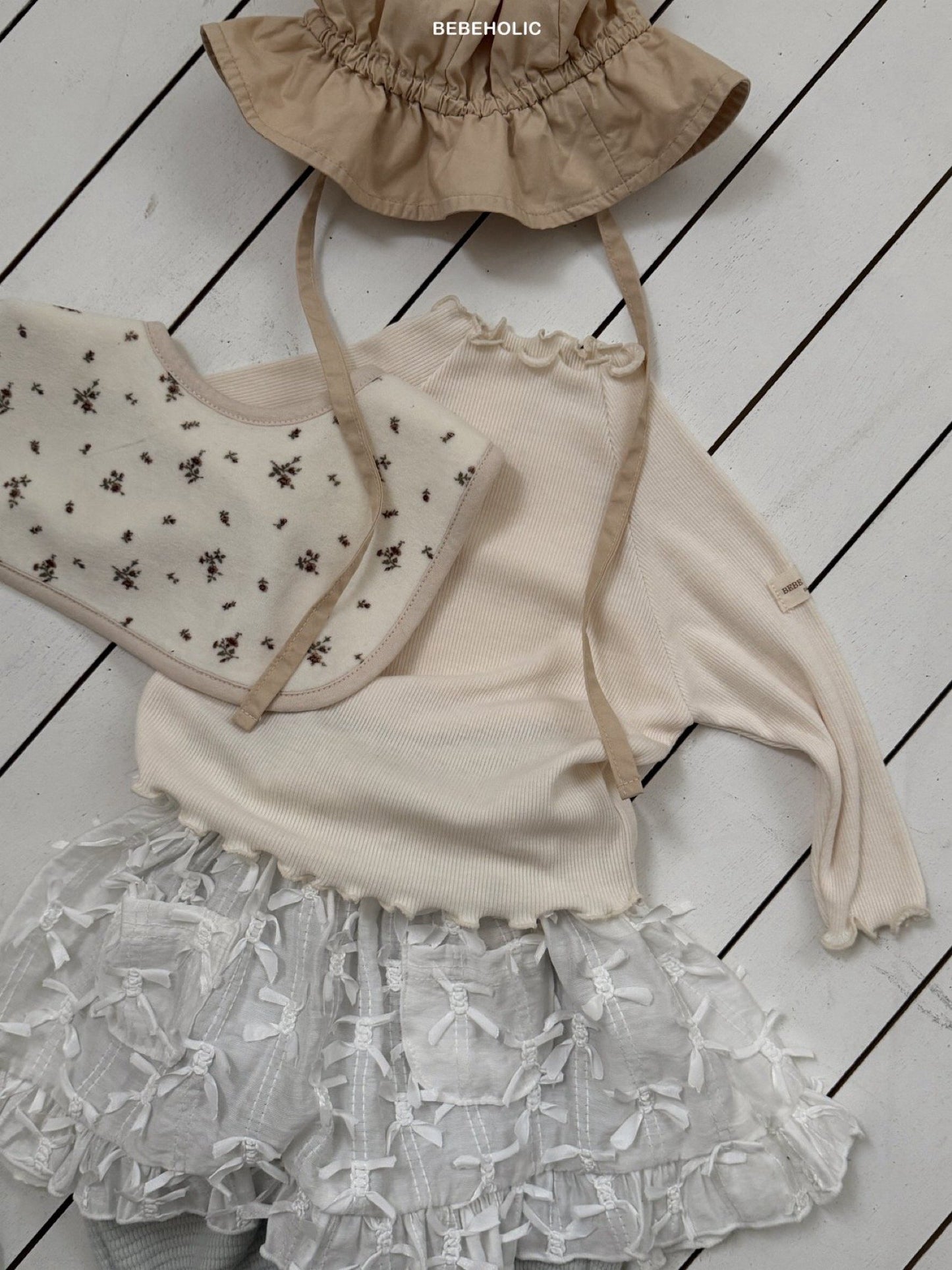 bebeholic bunny rib tee (3-18m)