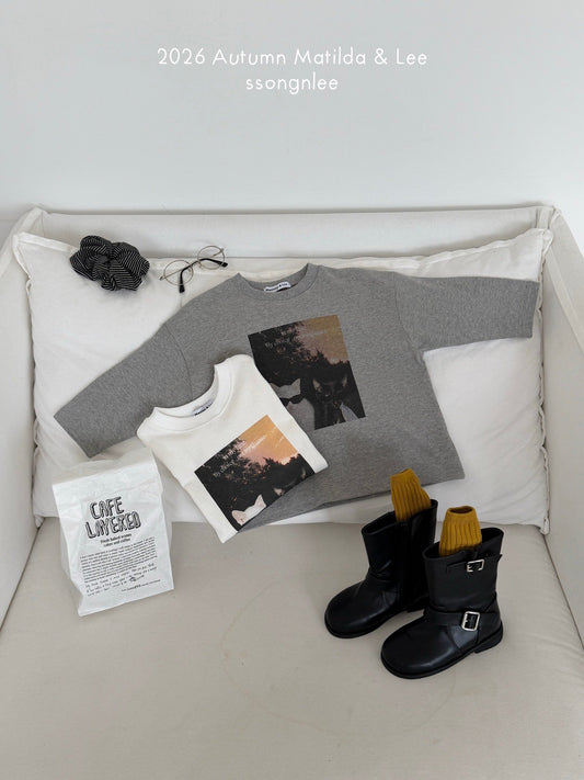 matilda&lee tie cat tee (85-165cm)