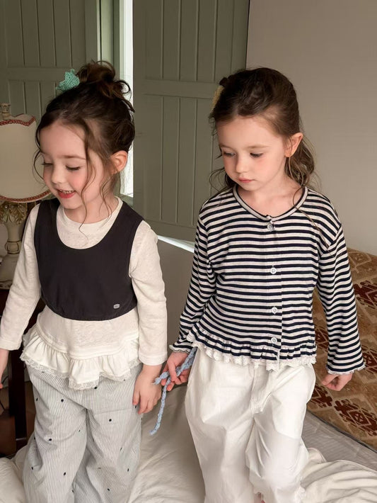 aiai lace border cardigan (95-140cm)