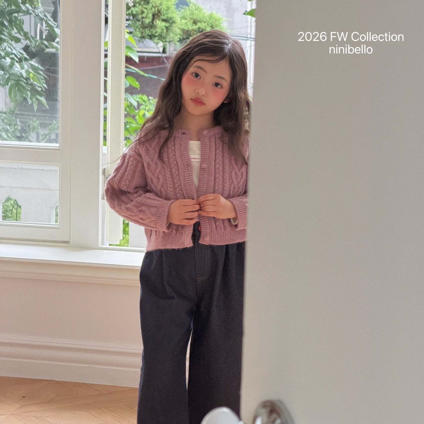 ninibello mob knit cardigan (90-125cm)