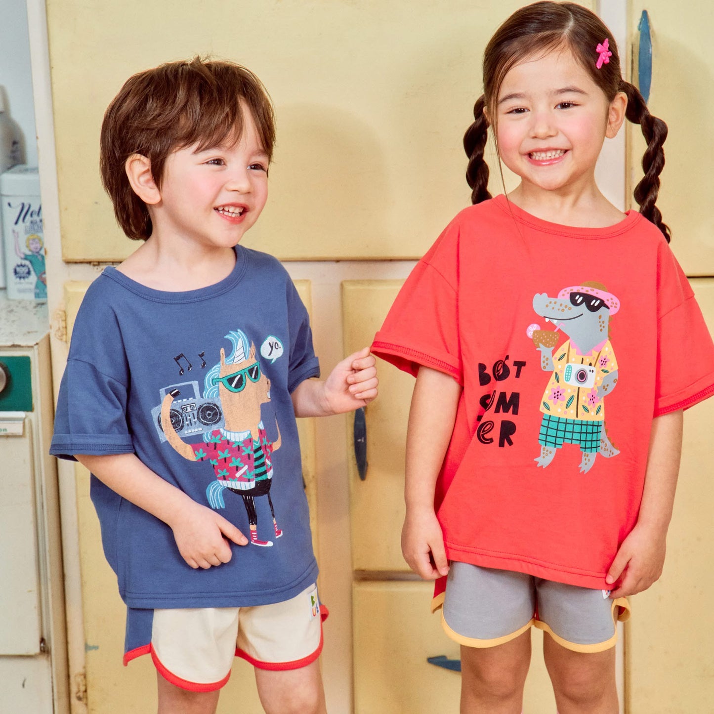 1st 手舞足蹈小動物tee (80-135cm)