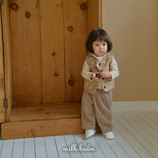 milkbalm snowflake mustang vest (75-125cm)