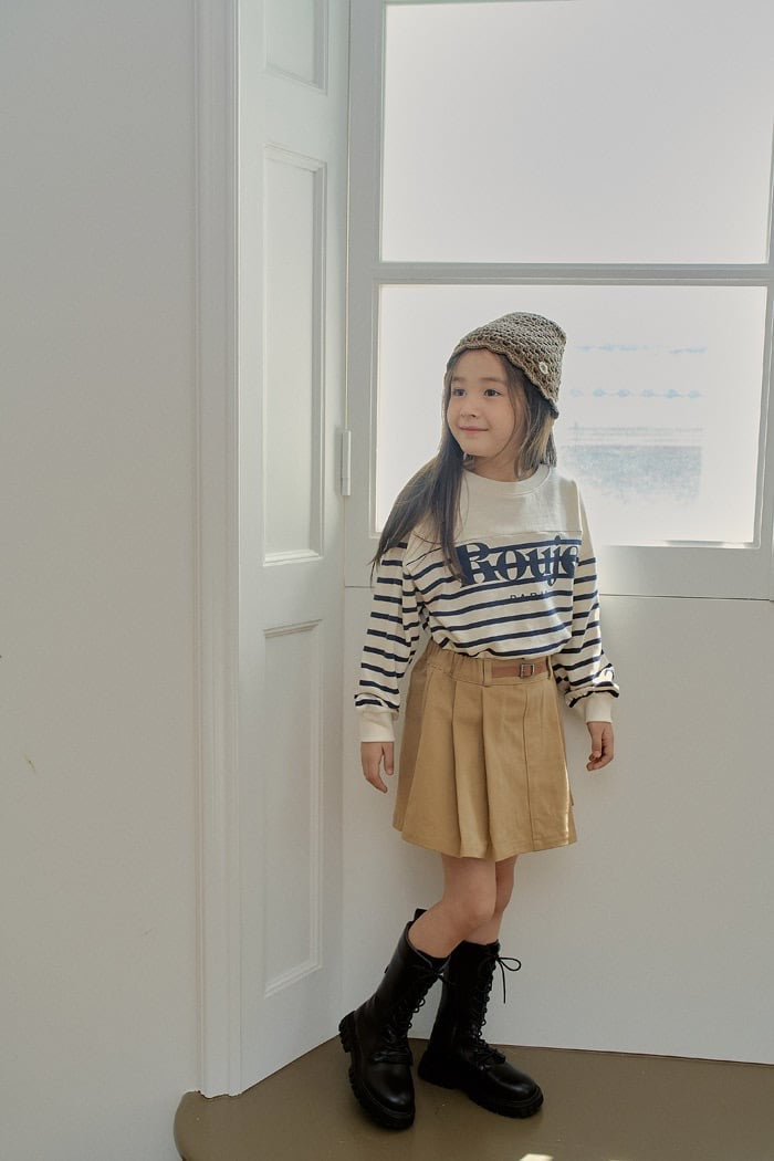 momoann belted cotton skirt (90-150cm)