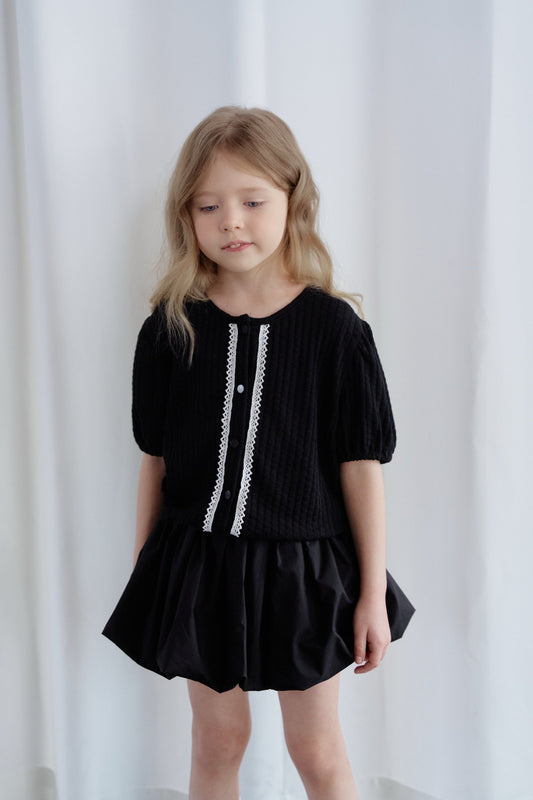 momoann popcorn cardigan (90-130cm)