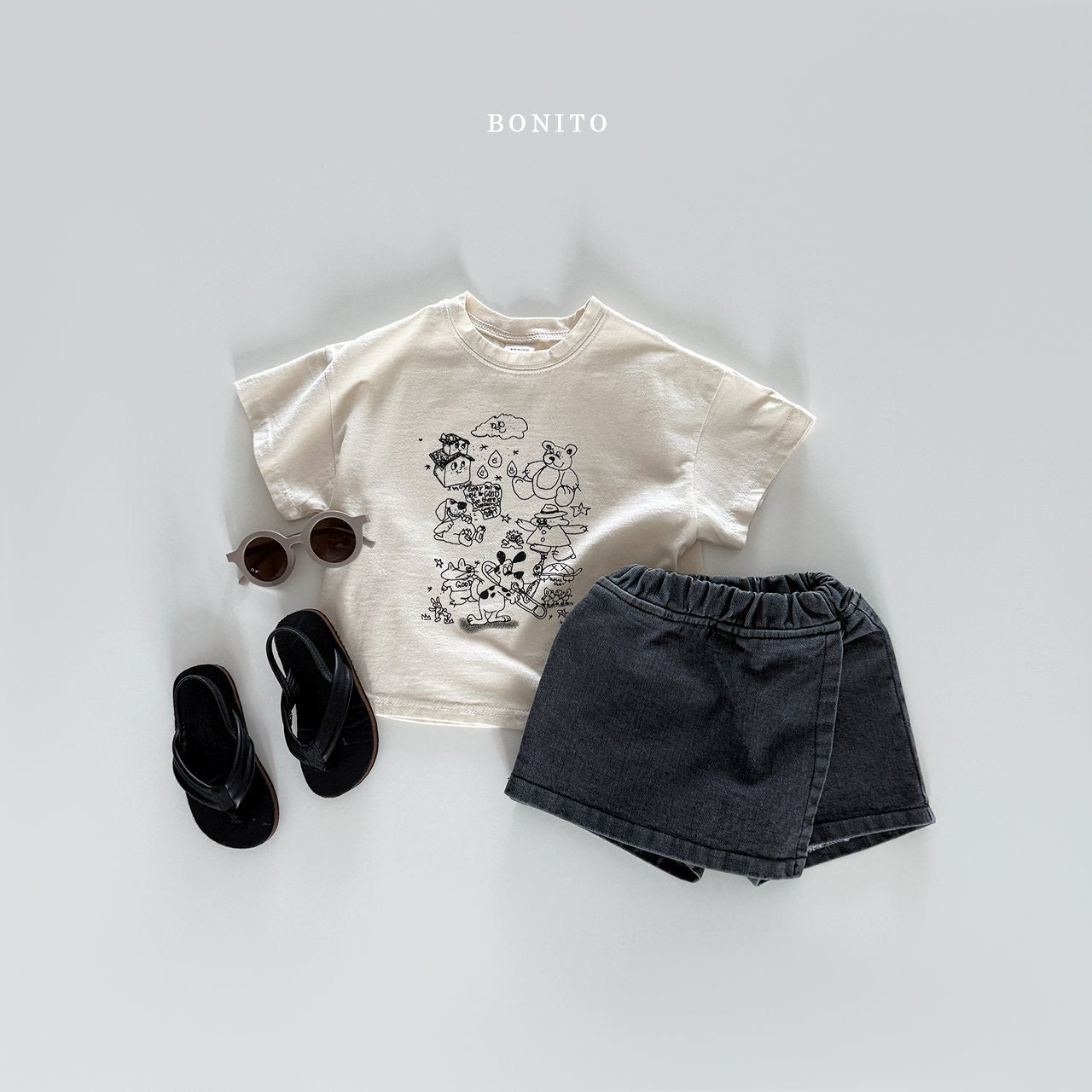 bonito drawing tee (70-140cm)