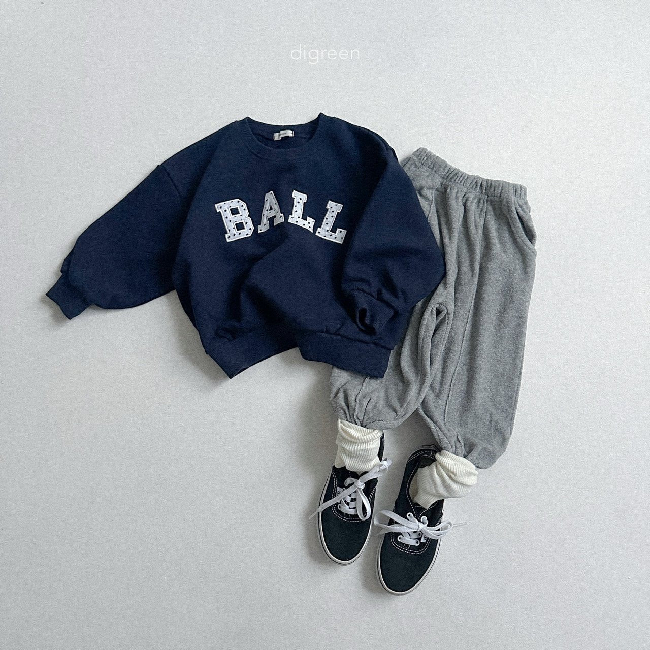 digreen terry jogger pants (90-130cm)