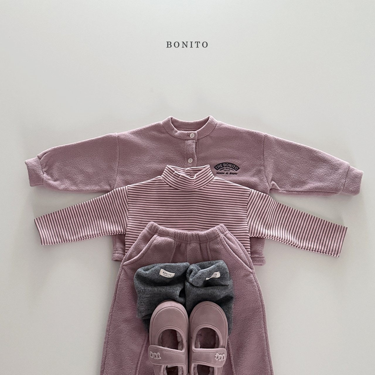 Bonito winter cardigan jogger SET-UP (~80-140cm)