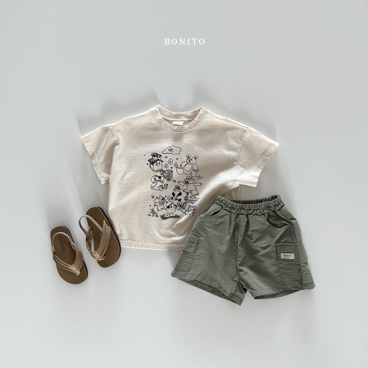 bonito cargo pocket shorts (70-140cm)
