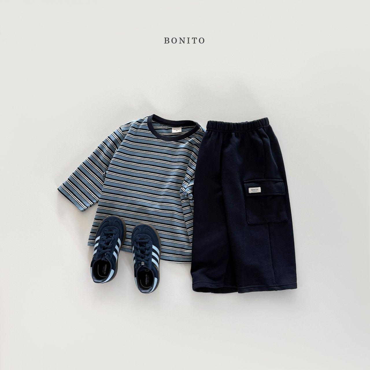 bonito soft terry cargo pants (~80-140cm)