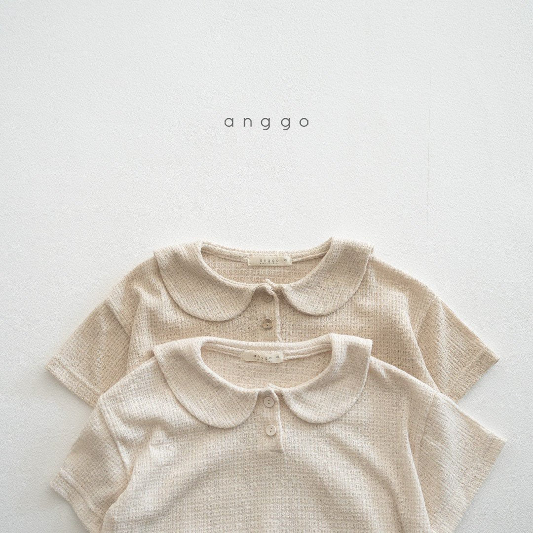 anggo wafer collar t-shirt (80-120cm)