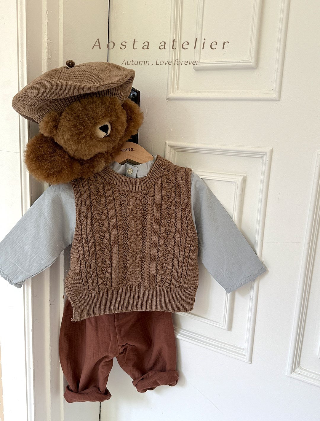 Aosta knit vest (~70-115cm)