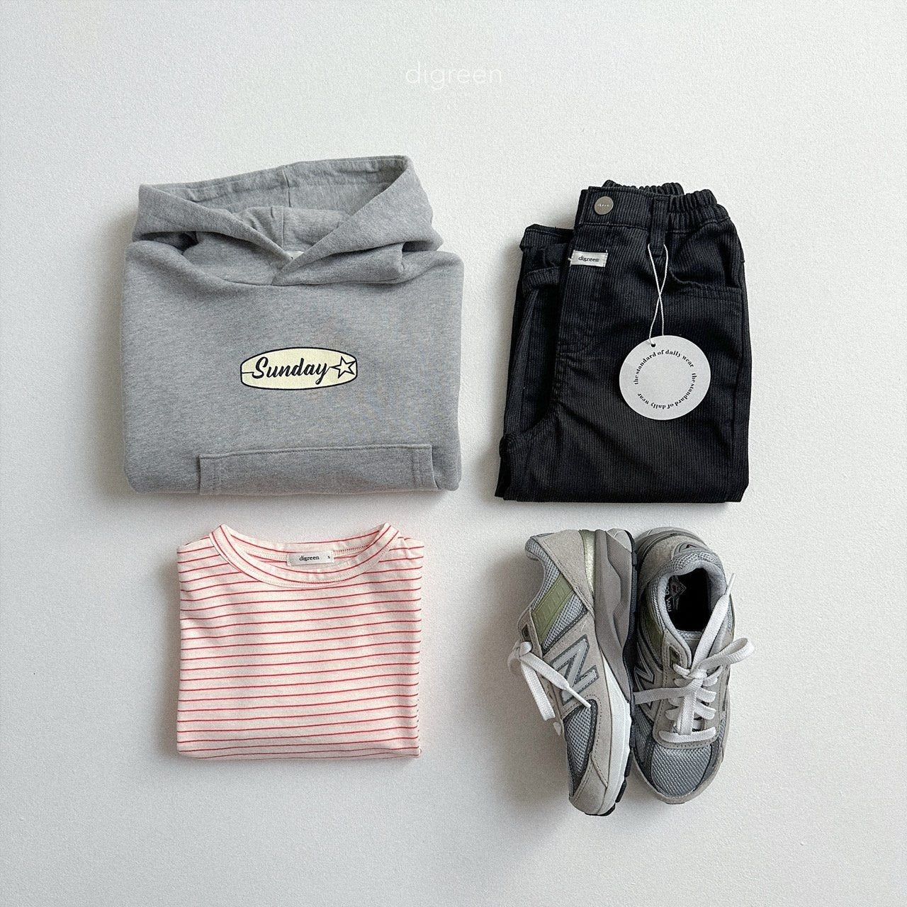 digreen basic st t-shirt (90-130cm)
