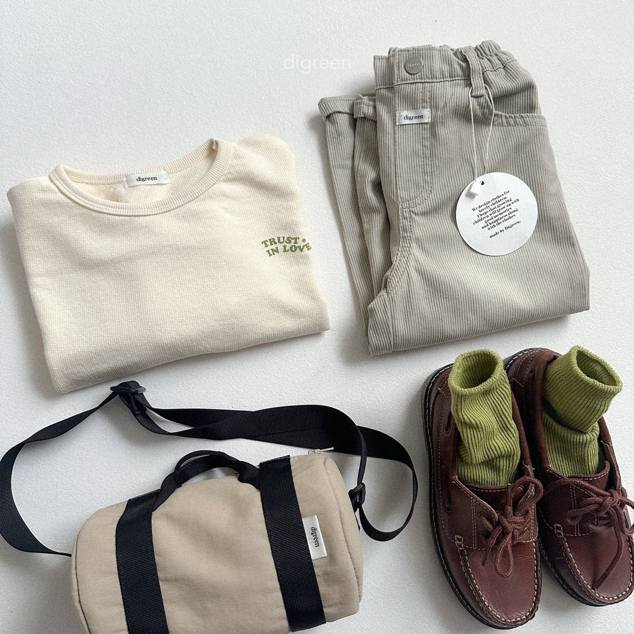 digreen olive socks set (12-23cm)
