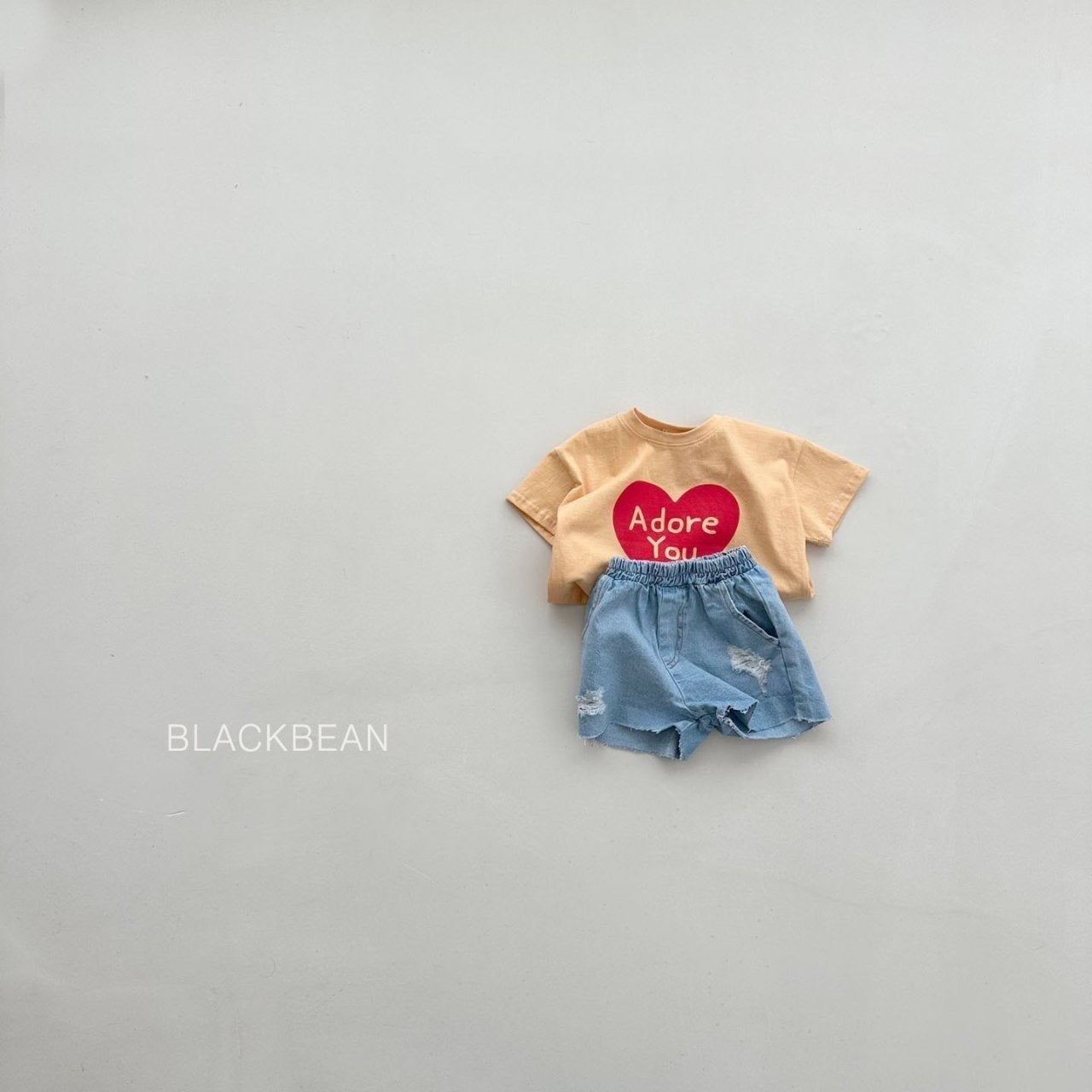 blackbean heart tee(bebe&kids)