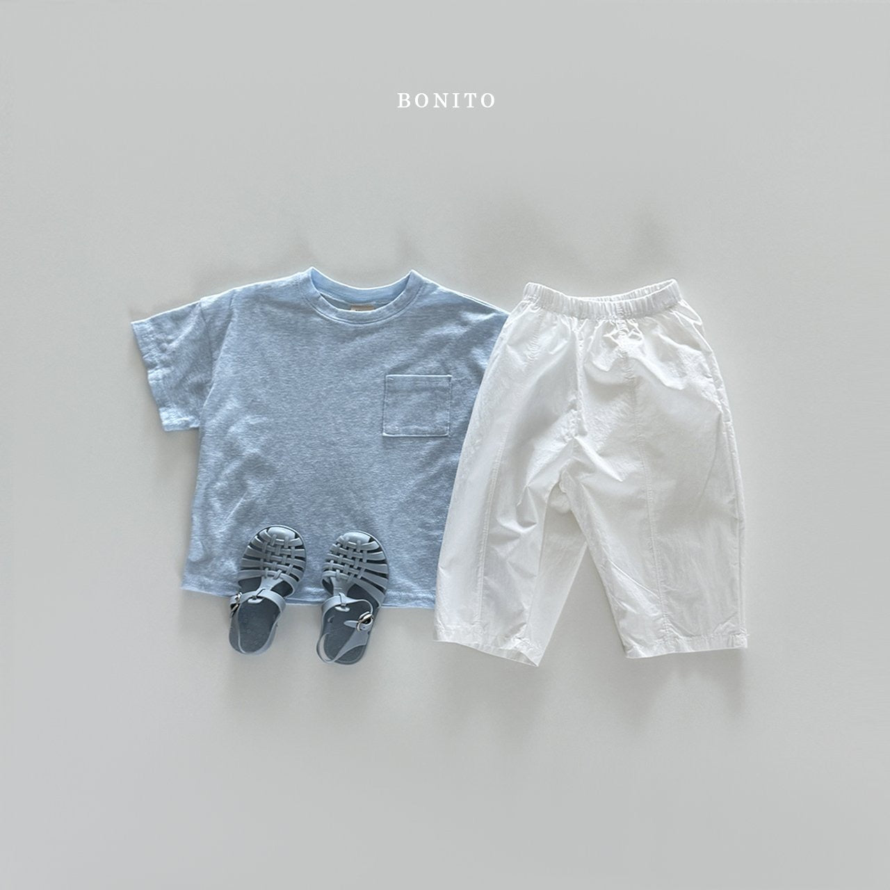 bonito slab pocket tee (70-140cm)